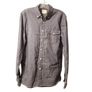 AG Adriano Goldschmied Denim Long Sleeve Button Down Shirt, Size Small